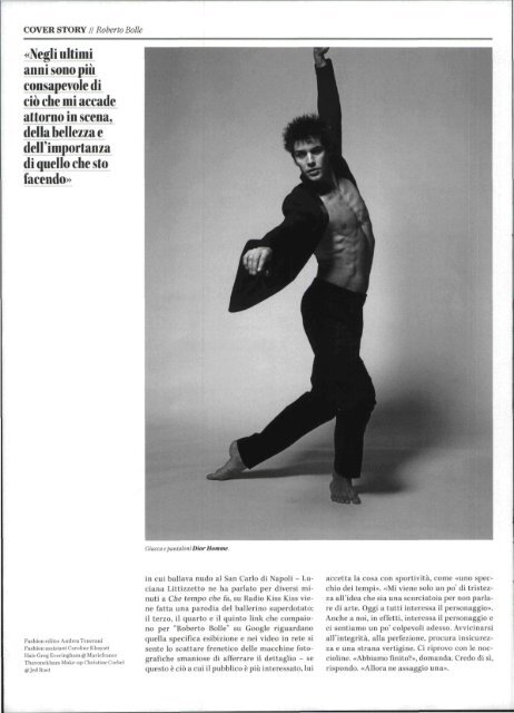 Scarica il file Pdf - Roberto Bolle