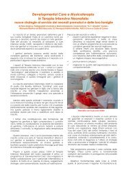 Developmental Care e Musicoterapia in Terapia Intensiva Neonatale: