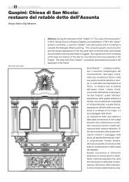 Chiesa di S. Nicola: restauro del retablo - Ordine degli Architetti ...