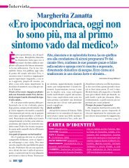 «Ero ipocondriaca, oggi non lo sono più, ma al ... - Acqua & Sapone