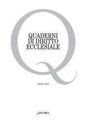 2006 - Quaderni di diritto ecclesiale