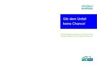 Gib dem Unfall keine Chance! - InfraServ GmbH & Co. Knapsack KG