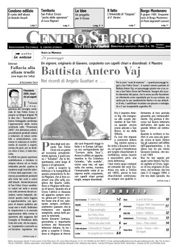 Battista Antero Vaj - Ass. cult. IL CENTRO STORICO