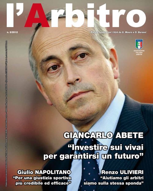 Rivista l'Arbitro 2/2012 - Associazione Italiana Arbitri