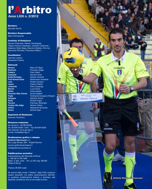 Rivista l'Arbitro 2/2012 - Associazione Italiana Arbitri