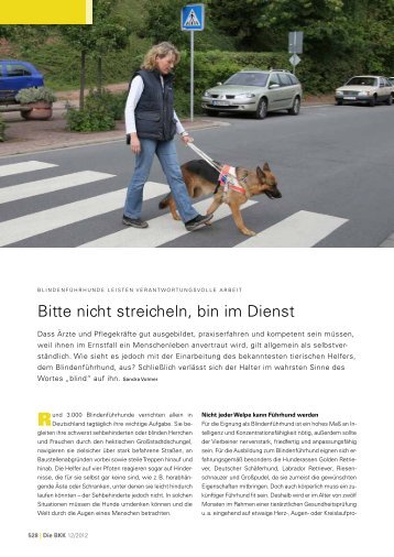 Blindenführhunde-Bericht