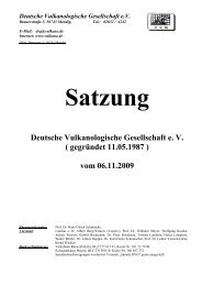 Satzung 2009 - Deutsche Vulkanologische Gesellschaft e.V. Mendig