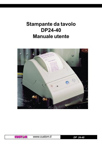 Stampante da tavolo DP24-40 Manuale utente - Perimatic.fr