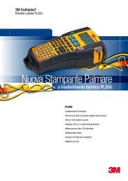 Nuova Stampante Palmare - 3M Divisione Mercati Elettrici