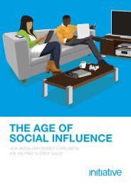 THE AGE OF SOCIAL INFLUENCE - Initiative