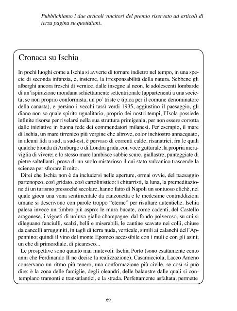 Lacco Ameno e l'isola d'Ischia - Gli anni - La Rassegna d'Ischia