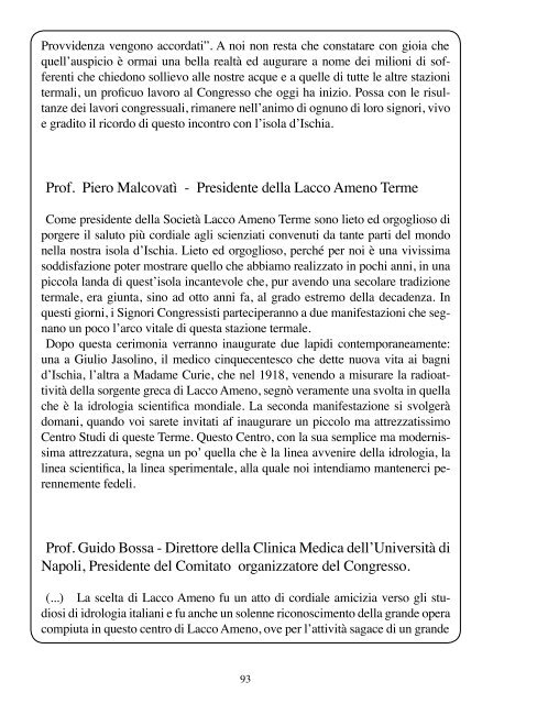 Lacco Ameno e l'isola d'Ischia - Gli anni - La Rassegna d'Ischia