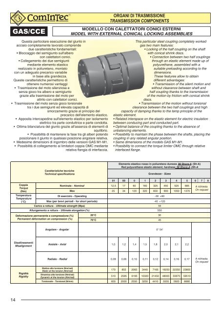 Catalogo - giunti elastici - Tecnica Industriale S.r.l.