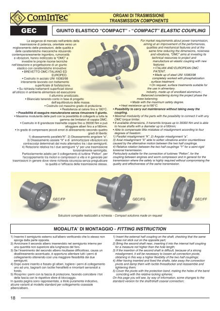 Catalogo - giunti elastici - Tecnica Industriale S.r.l.