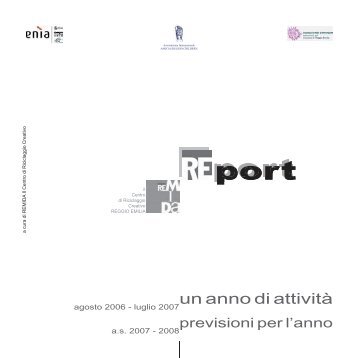 report 20072008_giornalisti.indd - Reggio Emilia - Comune di ...