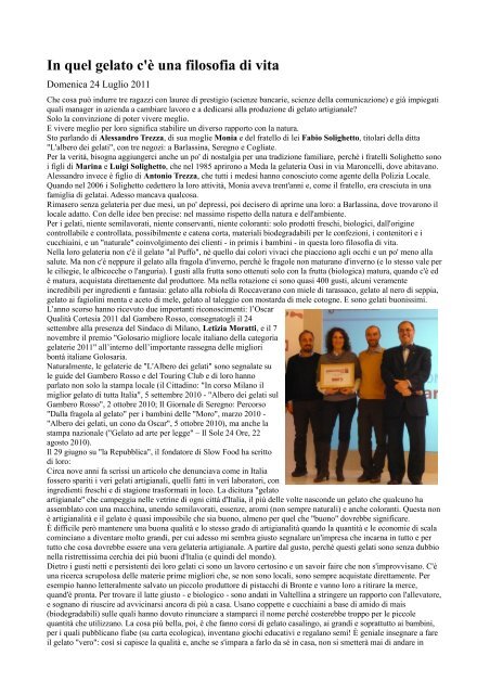 In Quel Gelato C E Una Filosofia Di Vita Albero Dei Gelati