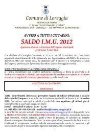 saldo imu informativa - Comune di Loreggia