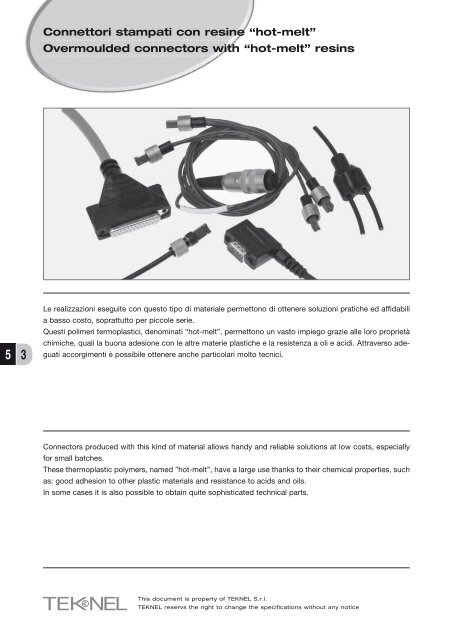 connettori CUSTOM CUSTOM connectors