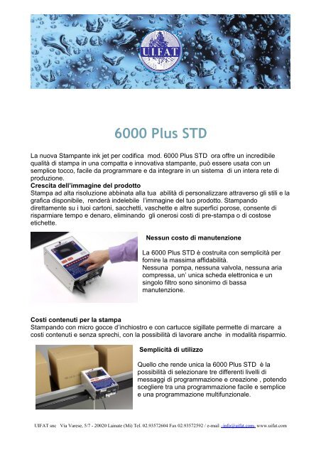 6000 Plus std.pdf - UIFAT snc