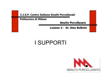 I SUPPORTI - Cisp