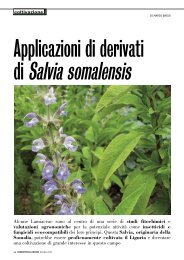 Applicazioni di derivati di Salvia somaliensis - Istituto Sperimentale ...