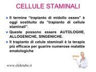 Plasticità delle cellule staminali - Slidetube.it