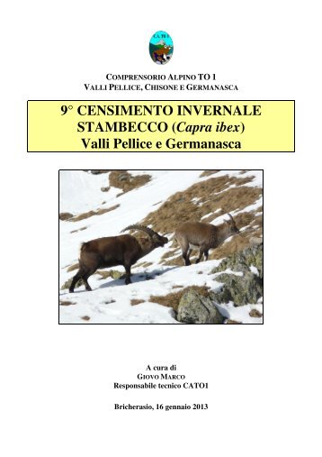 9° CENSIMENTO INVERNALE STAMBECCO (Capra ibex ... - catouno