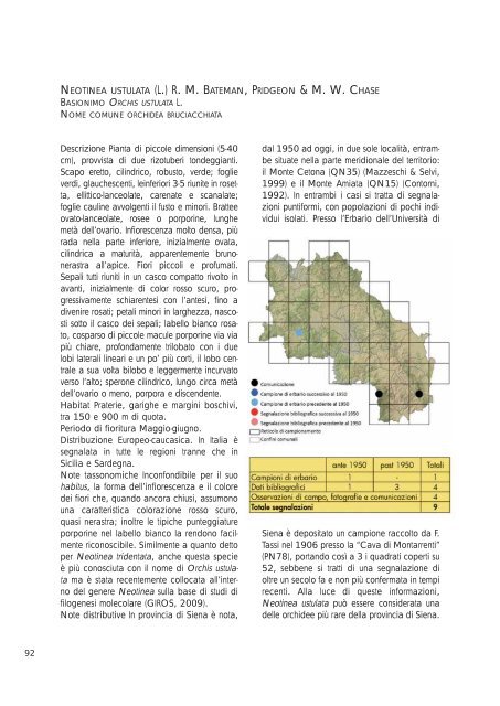 Atlante delle orchidee della Provincia di Siena (dimensione: 6Mb)