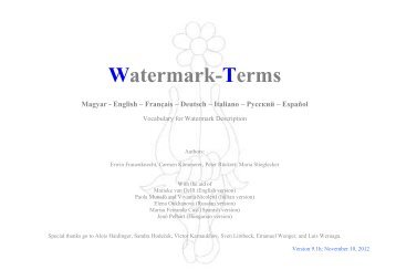 Watermark-Terms - Bernstein - The Memory of Paper