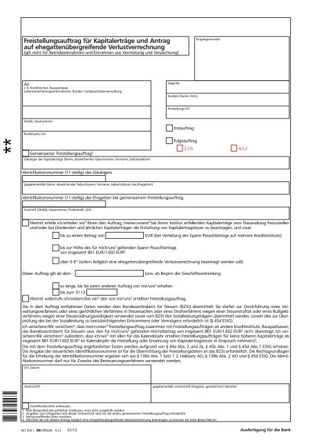 Freistellungsauftrag (PDF)