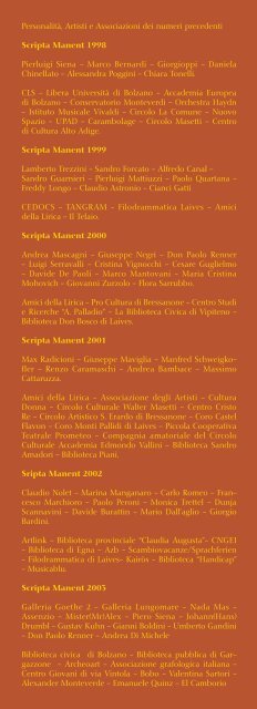 Scripta Manent 2004 (PDF, ca 3 MB) - Rete Civica dell'Alto Adige