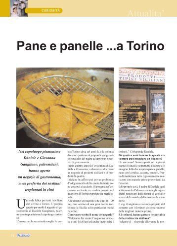 Pane e panelle ...a Torino - Provincia di Palermo