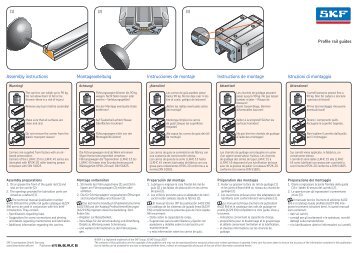 Assembly instructions Montageanleitung Instrucciones de ... - SKF.com