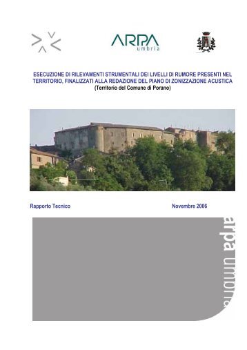 Relazione area del Comune di Porano - ARPA Umbria