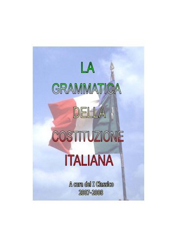 La grammatica della Costituzione Italiana