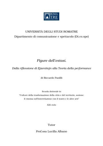 Figure dell'estasi. Dalla riflessione di Ejzenštejn alla Teoria della ...