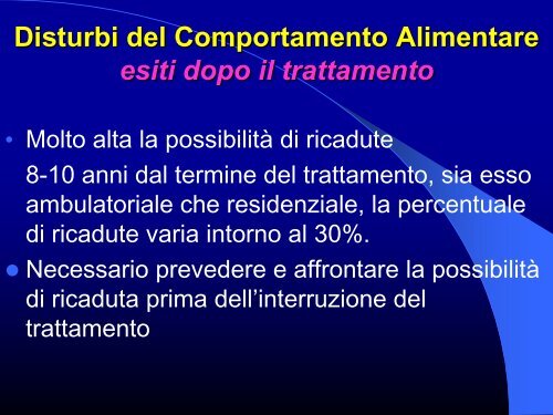 Salvemini - Disturbi del Comportamento Alimentare