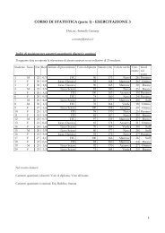 moda, media e quantili per tabelle di frequenza