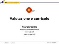 Valutazione e curricolo (Maurizio Gentile) - Istituto Giulio