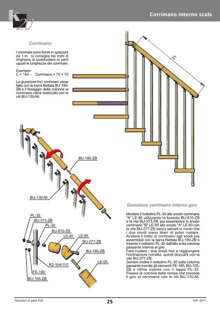 ISTRUZIONI DI POSA K20 - Scale Pronte