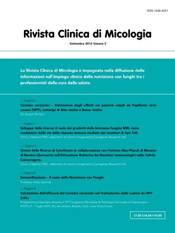 Rivista Clinica di Micologia - Aneid Italia