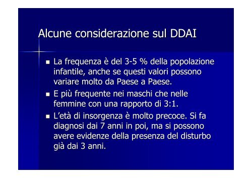 Il Disturbo da deficit di attenzione con iperattività