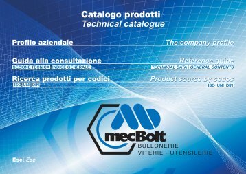 Catalogo Prodotti mecBolt - MecBolt SpA