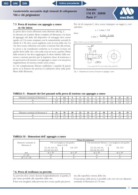 Catalogo Prodotti mecBolt - MecBolt SpA