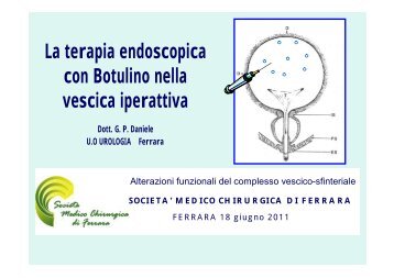 La terapia endoscopica con Botulino nella vescica iperattiva-G.P. ...