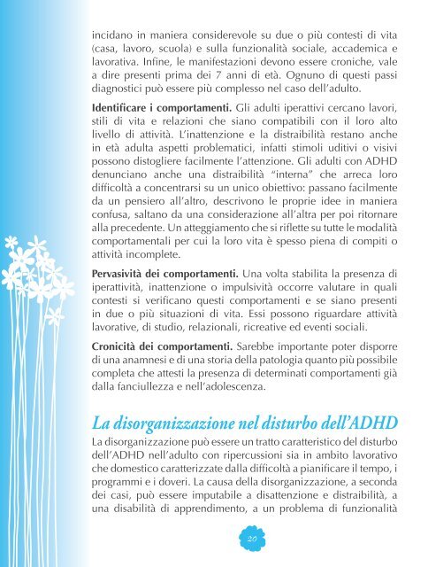 ADHD - Il disturbo da deficit di attenzione e iperattività - ONDa