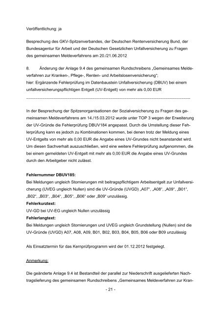 Niederschrift über die Besprechung des GKV ... - ip inside partner