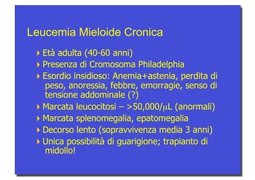 Leucemie e linfomi.pdf - Infermieristica Rimini