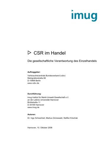 CSR und Einzelhandel - vzbv