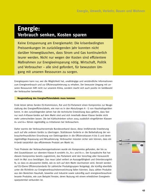 Jahresbericht 2009/2010 - vzbv